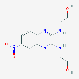 2-({3-[(2-HYDROXYETHYL)AMINO]-6-NITRO-2-QUINOXALINYL}AMINO)-1-ETHANOL