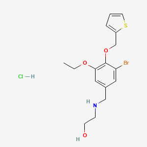 2-{[3-bromo-5-ethoxy-4-(2-thienylmethoxy)benzyl]amino}ethanol hydrochloride