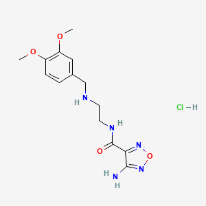 4-amino-N-{2-[(3,4-dimethoxybenzyl)amino]ethyl}-1,2,5-oxadiazole-3-carboxamide hydrochloride