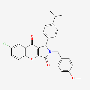 7-chloro-1-(4-isopropylphenyl)-2-(4-methoxybenzyl)-1,2-dihydrochromeno[2,3-c]pyrrole-3,9-dione