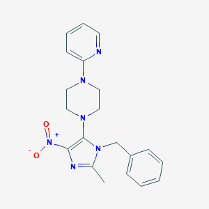 1-{1-benzyl-4-nitro-2-methyl-1H-imidazol-5-yl}-4-(2-pyridinyl)piperazine