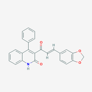 3-(3-Benzo[1,3]dioxol-5-yl-acryloyl)-4-phenyl-1H-quinolin-2-one