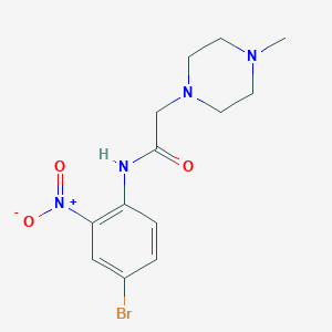 molecular formula C13H17BrN4O3 B4143250 N-(4-bromo-2-nitrophenyl)-2-(4-methylpiperazin-1-yl)acetamide 