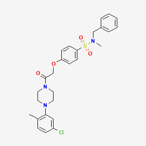 N-benzyl-4-[2-[4-(5-chloro-2-methylphenyl)piperazin-1-yl]-2-oxoethoxy]-N-methylbenzenesulfonamide