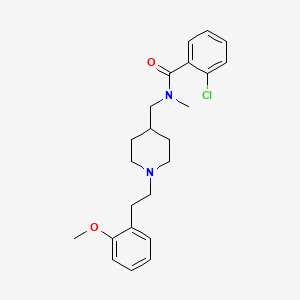 2-chloro-N-({1-[2-(2-methoxyphenyl)ethyl]-4-piperidinyl}methyl)-N-methylbenzamide