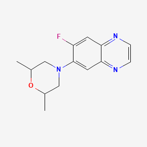 6-(2,6-dimethyl-4-morpholinyl)-7-fluoroquinoxaline