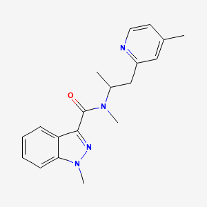 N,1-dimethyl-N-[1-methyl-2-(4-methylpyridin-2-yl)ethyl]-1H-indazole-3-carboxamide