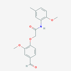 2-(4-formyl-2-methoxyphenoxy)-N-(2-methoxy-5-methylphenyl)acetamide