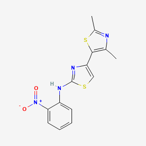 4-(2,4-dimethyl-1,3-thiazol-5-yl)-N-(2-nitrophenyl)-1,3-thiazol-2-amine