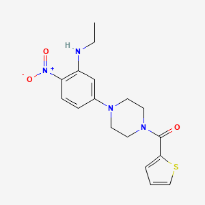 N-ethyl-2-nitro-5-[4-(2-thienylcarbonyl)-1-piperazinyl]aniline