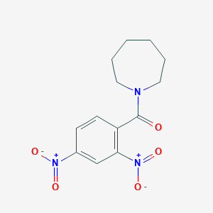 molecular formula C13H15N3O5 B414334 1-{2,4-Bisnitrobenzoyl}azepane 