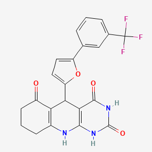 5-{5-[3-(trifluoromethyl)phenyl]furan-2-yl}-5,8,9,10-tetrahydropyrimido[4,5-b]quinoline-2,4,6(1H,3H,7H)-trione