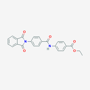 molecular formula C24H18N2O5 B414335 Ethyl 4-(4-(1,3-dioxoisoindolin-2-yl)benzamido)benzoate CAS No. 352532-07-1