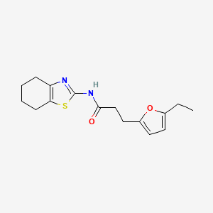 3-(5-ethylfuran-2-yl)-N-(4,5,6,7-tetrahydro-1,3-benzothiazol-2-yl)propanamide