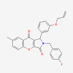 1-[3-(allyloxy)phenyl]-2-(4-fluorobenzyl)-7-methyl-1,2-dihydrochromeno[2,3-c]pyrrole-3,9-dione