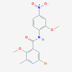 5-bromo-2-methoxy-N-(2-methoxy-4-nitrophenyl)-3-methylbenzamide