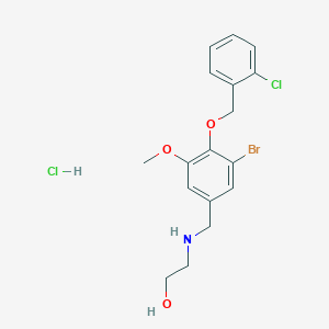 2-({3-bromo-4-[(2-chlorobenzyl)oxy]-5-methoxybenzyl}amino)ethanol hydrochloride