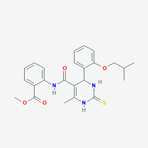 methyl 2-({[4-(2-isobutoxyphenyl)-6-methyl-2-thioxo-1,2,3,4-tetrahydro-5-pyrimidinyl]carbonyl}amino)benzoate