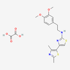 molecular formula C20H23N3O6S2 B4143475 N-[2-(3,4-dimethoxyphenyl)ethyl]-2',4'-dimethyl-4,5'-bi-1,3-thiazol-2-amine oxalate 