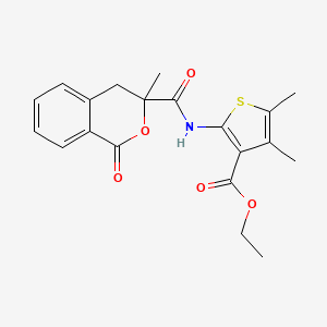 ethyl 4,5-dimethyl-2-{[(3-methyl-1-oxo-3,4-dihydro-1H-isochromen-3-yl)carbonyl]amino}-3-thiophenecarboxylate