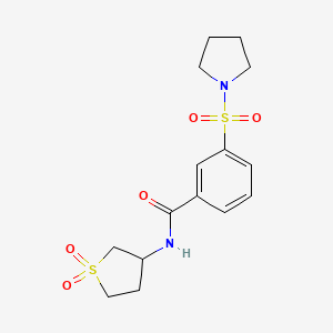 N-(1,1-dioxidotetrahydro-3-thienyl)-3-(1-pyrrolidinylsulfonyl)benzamide