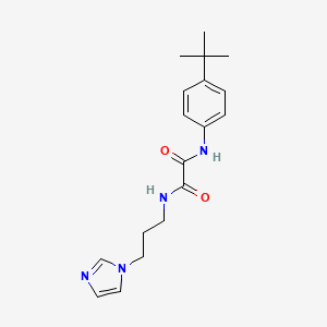 N'-(4-tert-butylphenyl)-N-(3-imidazol-1-ylpropyl)oxamide