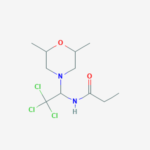N-(2,2,2-trichloro-1-(2,6-dimethylmorpholino)ethyl)propionamide