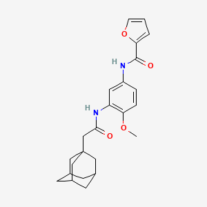 N-{3-[2-(ADAMANTAN-1-YL)ACETAMIDO]-4-METHOXYPHENYL}FURAN-2-CARBOXAMIDE