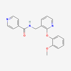 N-{[2-(2-methoxyphenoxy)-3-pyridinyl]methyl}isonicotinamide