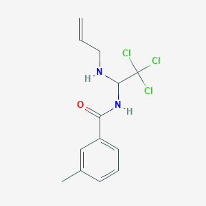 molecular formula C13H15Cl3N2O B414357 N-[1-(allylamino)-2,2,2-trichloroethyl]-3-methylbenzamide 