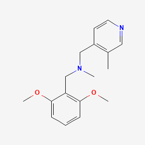 molecular formula C17H22N2O2 B4143591 (2,6-dimethoxybenzyl)methyl[(3-methylpyridin-4-yl)methyl]amine 