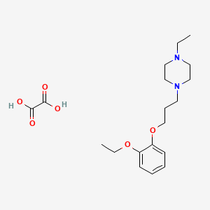 molecular formula C19H30N2O6 B4143598 1-[3-(2-Ethoxyphenoxy)propyl]-4-ethylpiperazine;oxalic acid 