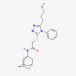 N-1-adamantyl-2-{[5-(3-hydroxypropyl)-4-phenyl-4H-1,2,4-triazol-3-yl]thio}acetamide