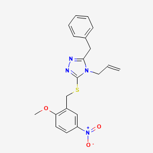 4-allyl-3-benzyl-5-[(2-methoxy-5-nitrobenzyl)thio]-4H-1,2,4-triazole