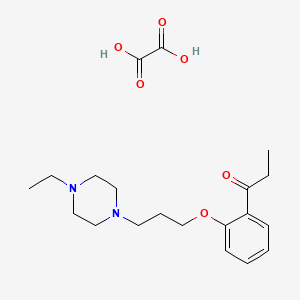 1-[2-[3-(4-Ethylpiperazin-1-yl)propoxy]phenyl]propan-1-one;oxalic acid