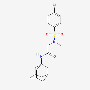 N-(1-adamantyl)-2-[(4-chlorophenyl)sulfonyl-methylamino]acetamide