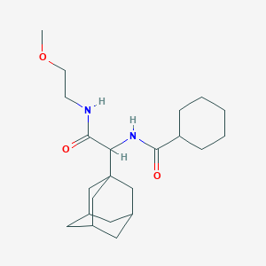 N-{1-(1-adamantyl)-2-[(2-methoxyethyl)amino]-2-oxoethyl}cyclohexanecarboxamide