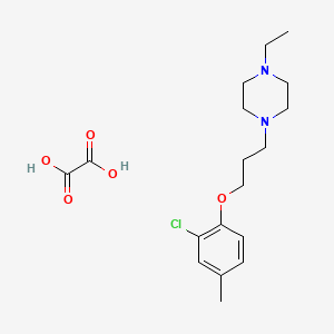 1-[3-(2-Chloro-4-methylphenoxy)propyl]-4-ethylpiperazine;oxalic acid