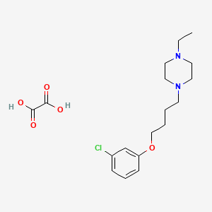 1-[4-(3-Chlorophenoxy)butyl]-4-ethylpiperazine;oxalic acid