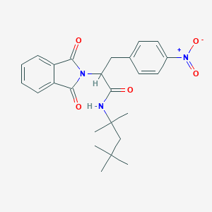 2-(1,3-dioxo-1,3-dihydro-2H-isoindol-2-yl)-3-{4-nitrophenyl}-N-(1,1,3,3-tetramethylbutyl)propanamide
