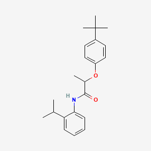 2-(4-tert-butylphenoxy)-N-(2-propan-2-ylphenyl)propanamide