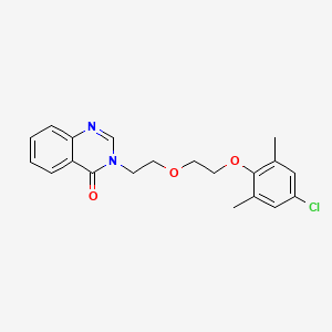 molecular formula C20H21ClN2O3 B4143728 3-[2-[2-(4-Chloro-2,6-dimethylphenoxy)ethoxy]ethyl]quinazolin-4-one 