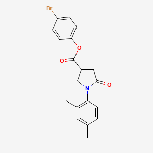 4-Bromophenyl 1-(2,4-dimethylphenyl)-5-oxopyrrolidine-3-carboxylate