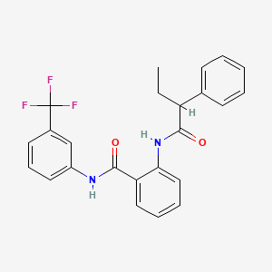 2-[(2-phenylbutanoyl)amino]-N-[3-(trifluoromethyl)phenyl]benzamide