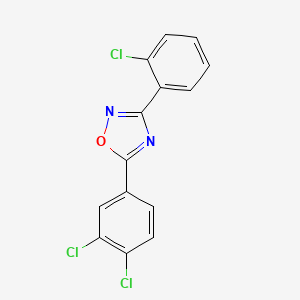 3-(2-chlorophenyl)-5-(3,4-dichlorophenyl)-1,2,4-oxadiazole