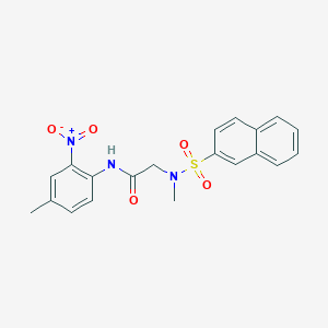 N~2~-methyl-N~1~-(4-methyl-2-nitrophenyl)-N~2~-(2-naphthylsulfonyl)glycinamide