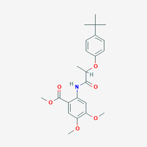 methyl 2-{[2-(4-tert-butylphenoxy)propanoyl]amino}-4,5-dimethoxybenzoate