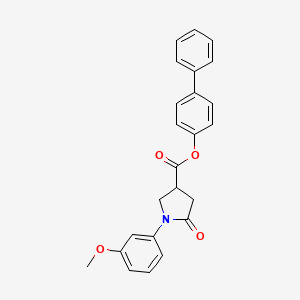 Biphenyl-4-yl 1-(3-methoxyphenyl)-5-oxopyrrolidine-3-carboxylate