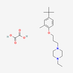 1-[3-(4-Tert-butyl-2-methylphenoxy)propyl]-4-ethylpiperazine;oxalic acid