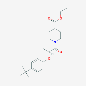 Ethyl 1-[2-(4-tert-butylphenoxy)propanoyl]piperidine-4-carboxylate